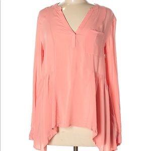 Anthropologie Maeve coral long sleeve